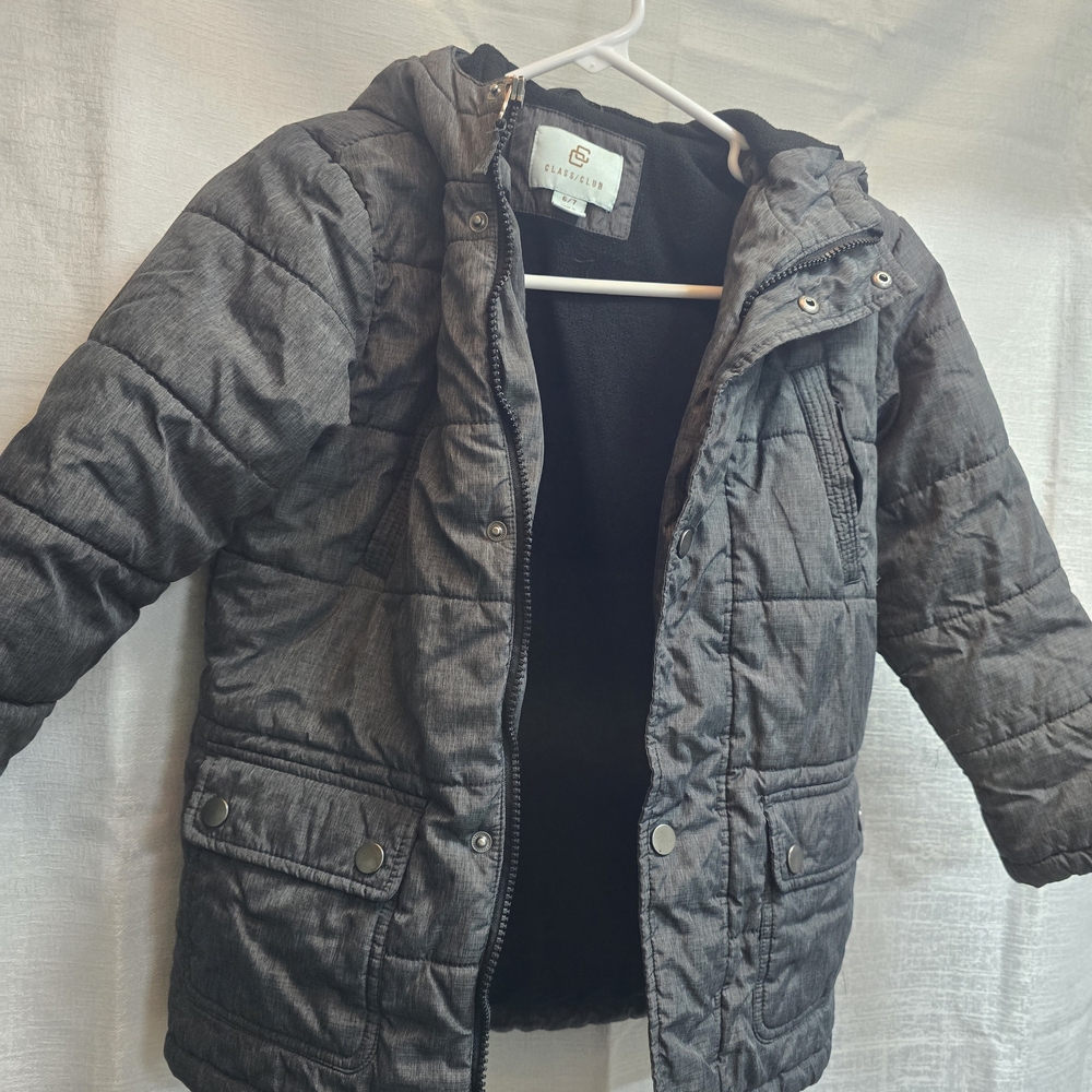 Children's Gray Puffer Jacket